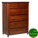 Amish 6 Drawer Chest
