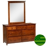 Amish 7 Drawer Baby Changing Table & Dresser