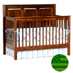 Amish Quincy Panel 4 in 1 Convertible Baby Crib