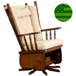 Amish Arcadia Swivel Glider