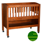 Amish Baby Bassinet with Shelf
