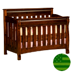 Amish Caspian 4 in 1 Convertible Baby Crib