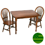 Amish Child's Table & Sheaf Chairs Set
