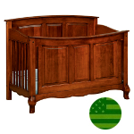 Indiana Amish French Country Panel 4 in 1 Convertible Baby Crib