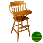 Amish Wheat Back Baby High Chair