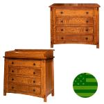 Amish McCoy 4 Drawer Baby Changer / Dresser