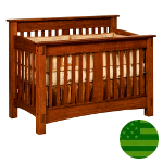 Amish McCoy 4 in 1 Convertible Baby Crib