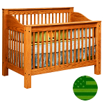 Amish Mission 4 in 1 Convertible Baby Crib