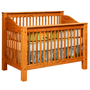Amish 4 in 1 Convertible Baby Crib - Mission