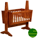Amish Mission Baby Cradle