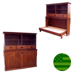 Amish Mission Bookcase Murphy Bed
