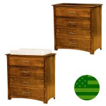 Amish Monterey 4 Drawer Baby Changer / Dresser