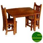 Amish Royal Mission Child's Table & Two Chairs Set