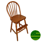 Amish Bow Back Youth Chair with Turned Legs