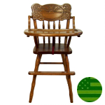 Amish Sunburst Baby High Chair