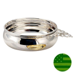 Sterling Silver Beaded Baby Porringer