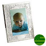 Sterling Silver Birth Record Frame