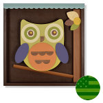 Shadowbox Wall Art - Tree Owl
