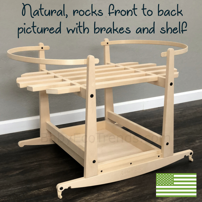 Addy & Sage Rocking Stand for XL Moses Baskets (20" W)