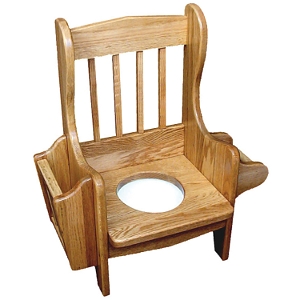 z 3-16-12 Amish Mission Potty Chair - DISCONTINUED, NO LONGER AVAILABLE