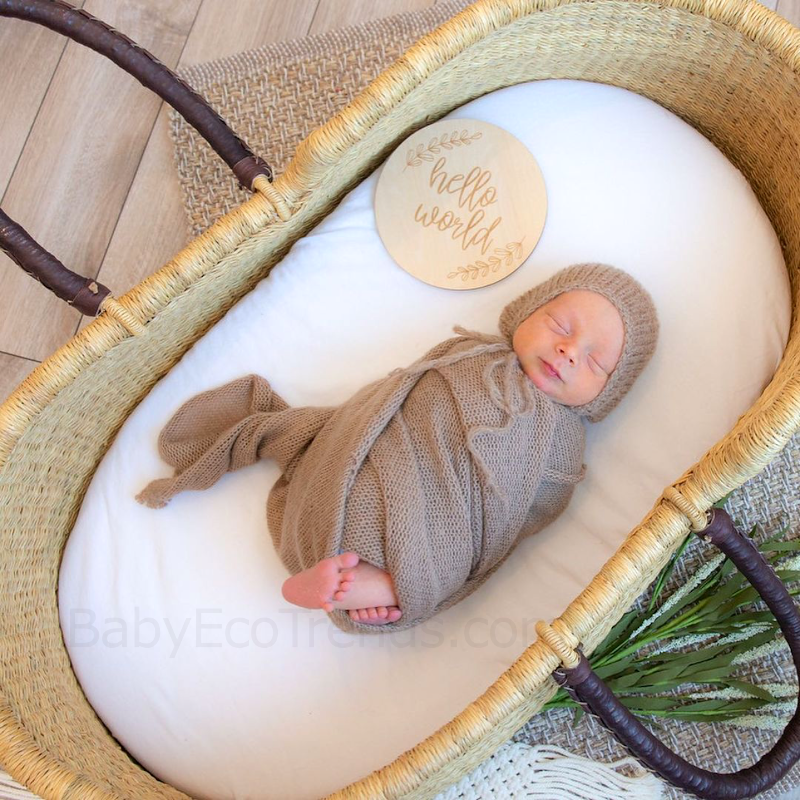 Addy & Sage Johari Bolga Moses Basket, Safe Room Sharing