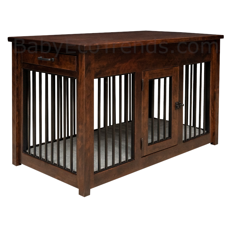 Macy Dog Crate Coffe Table With Two, Pet Crate Coffee Table