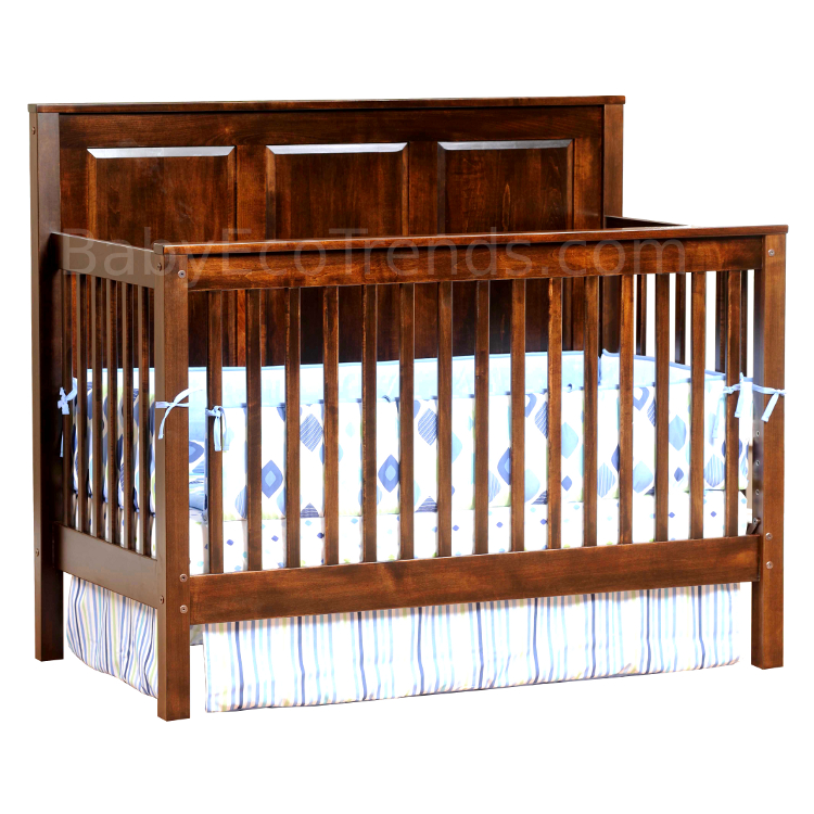 Amish Quincy Panel 4 In 1 Convertible Baby Crib American Made