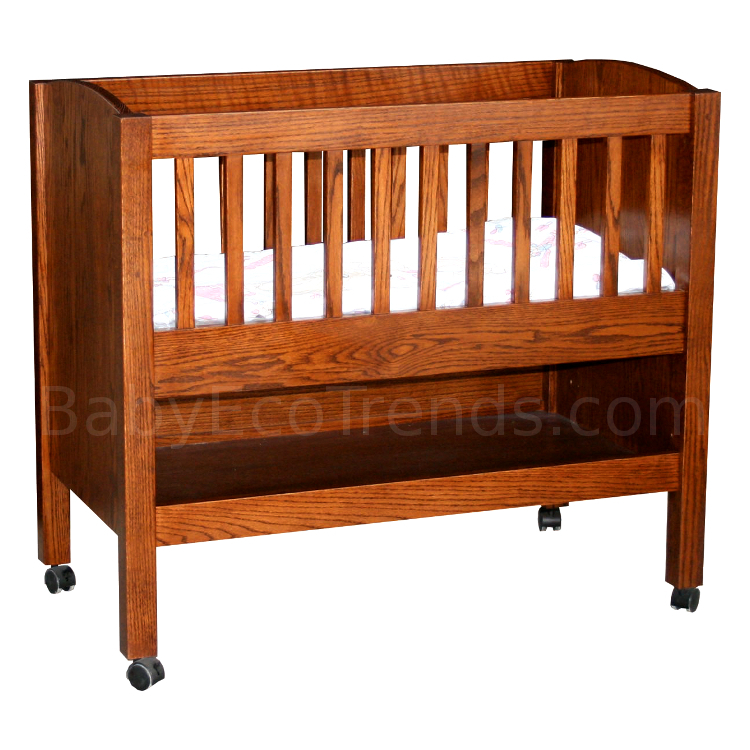 Amish Baby Bassinet with Shelf