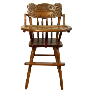 Amish High Chair - Sunburst - Price available by request only