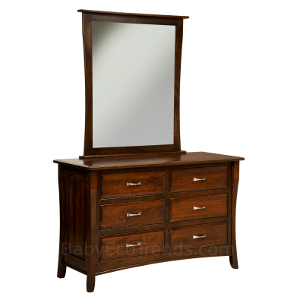 6 Drawer Dresser with Mirror