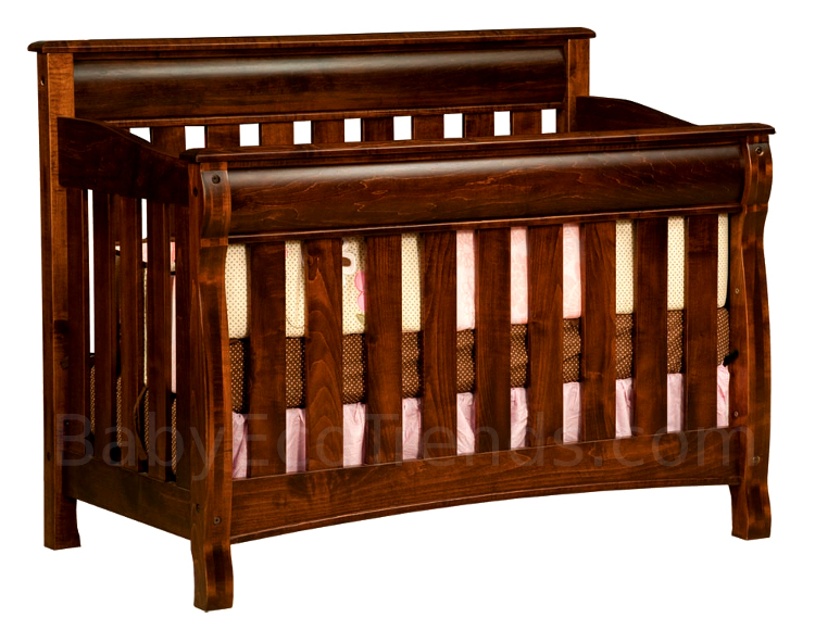 Amish 4 in 1 Convertible Baby Crib - Caspian