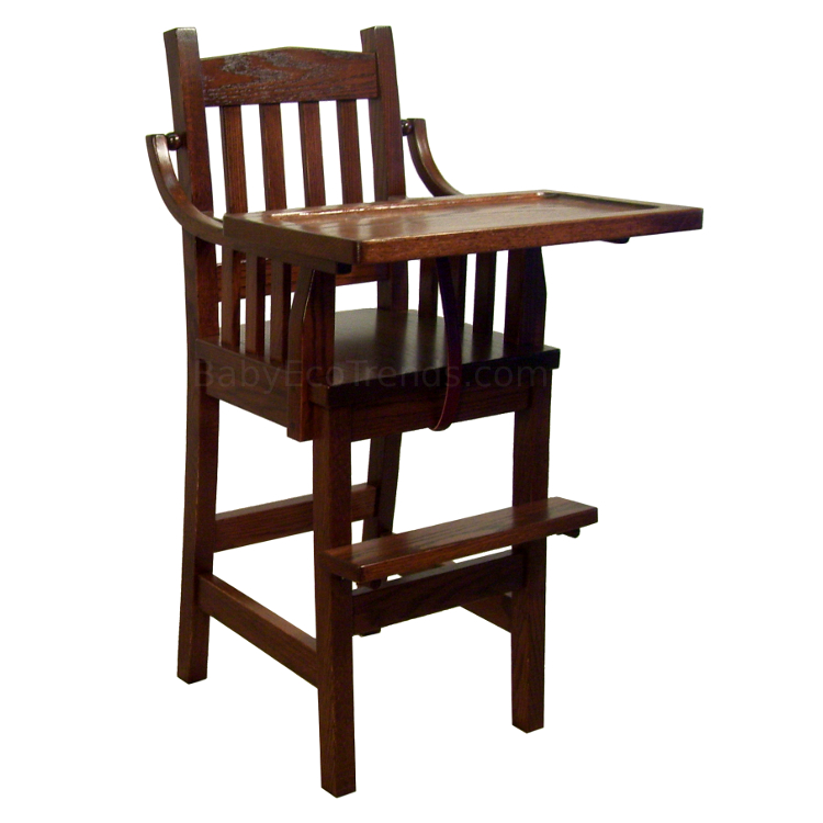 Amish High Chair - Pinnacle Mission - Price available by request only