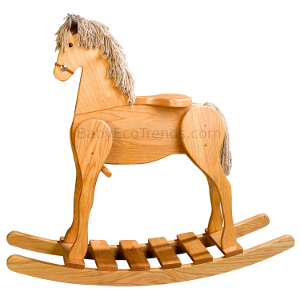 Amish Child's Deluxe Rocking Horse - Large
