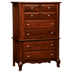 Amish French Country 8 Drawer Highboy