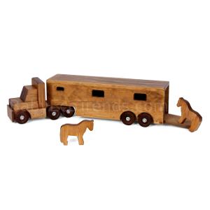 toy truck and horse trailer set
