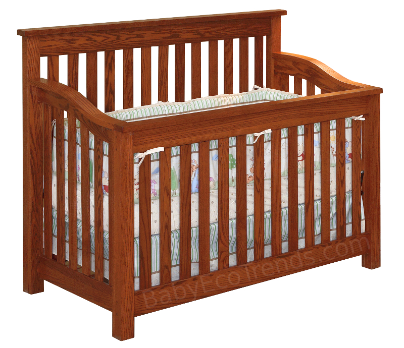 Amish 4 in 1 Convertible Baby Crib - Maddon