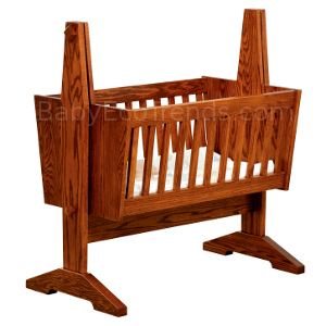 USA Made Mission Baby Cradle | Solid Wood Baby Furniture ...