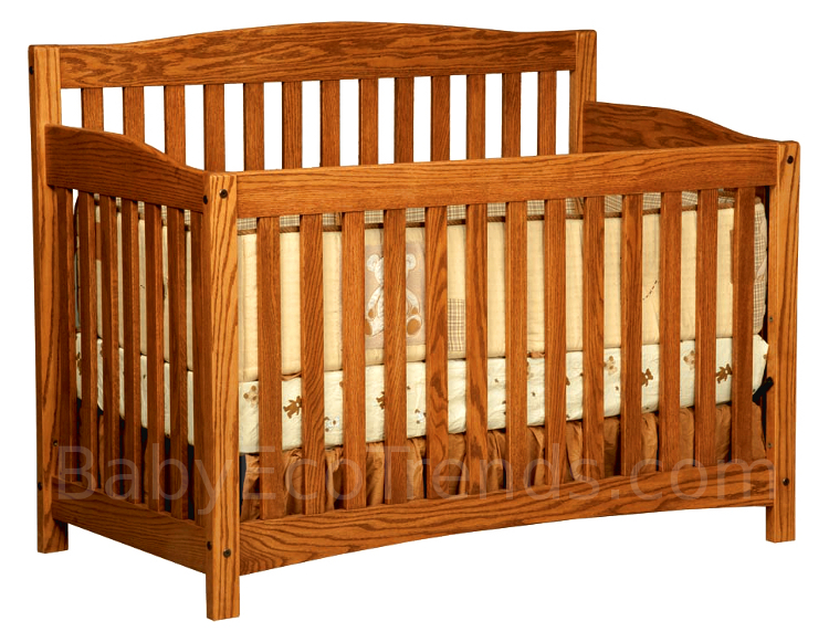 Amish 4 in 1 Convertible Baby Crib - Monterey