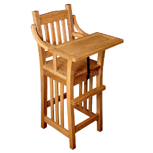 z 9-15 -17 Amish Prairie Mission Baby High Chair - NO LONGER AVAILABLE
