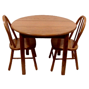 z 6-26-14 Amish Child's Table & Bow Back Chairs Set - NO LONGER AVAILABLE