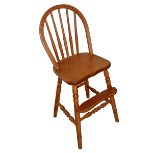 Amish Bow Back Youth Chair with Turned Legs