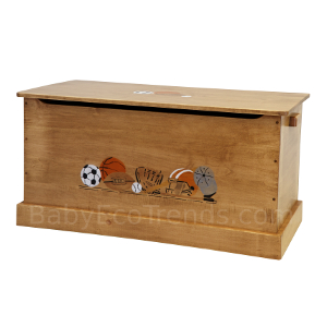 z Amish Medium Sports Stenciled Toy Box - DISCONTINUED