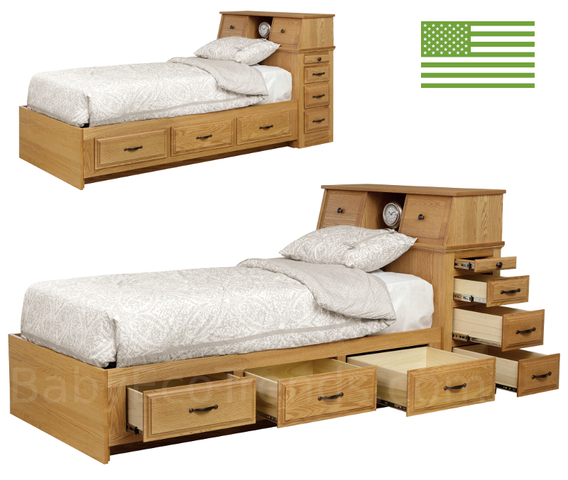 Amish Tyler Storage Platform Bed