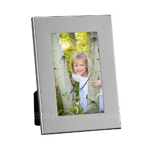Sterling Silver Wide Border Picture Frame