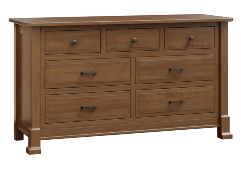 7 Drawer Dresser & Hutch