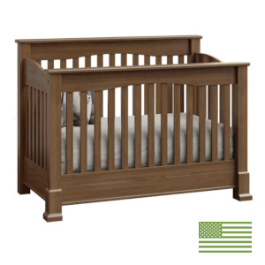 Amish 4 in 1 Convertible Baby Crib - Montana Slats