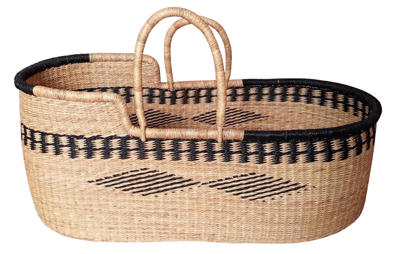 Meadow Bolga Moses Basket