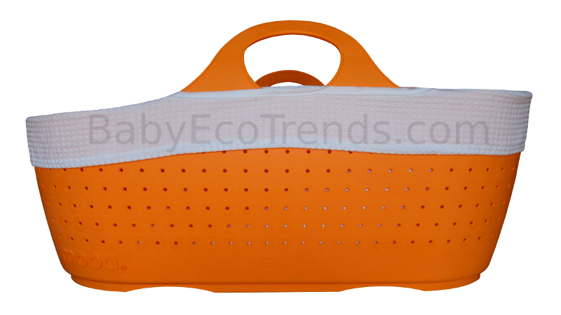 Moba Baby Moses Basket - Tangerine