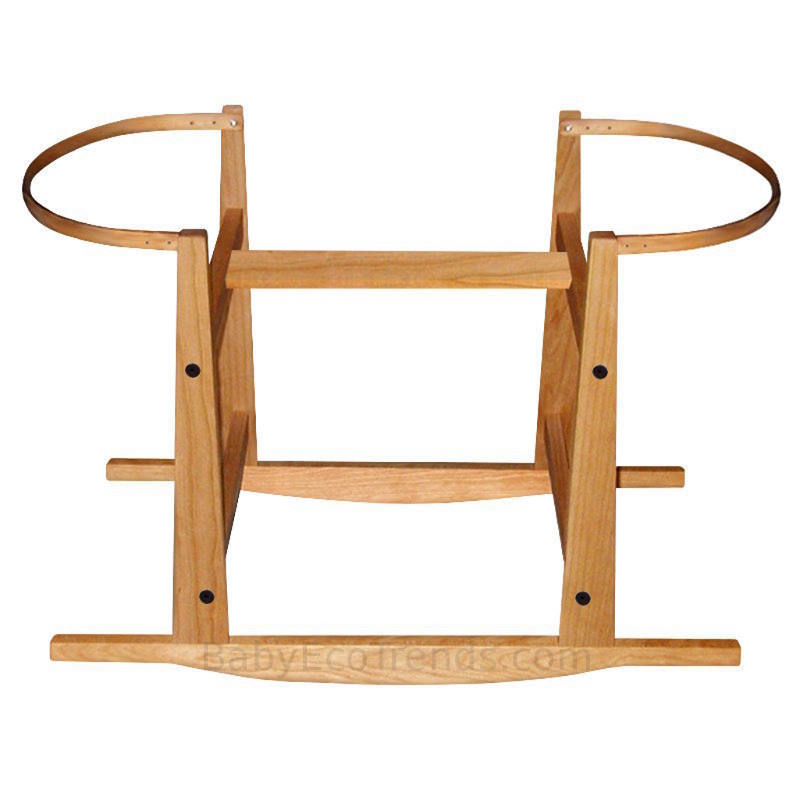 Rocking Moses Basket Stand - Cherry Wood