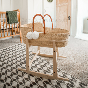 plum and sparrow moses basket stand